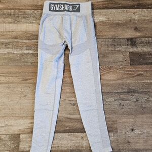 Gymshark Womens Light Gray Leggings - Athletic Bottoms